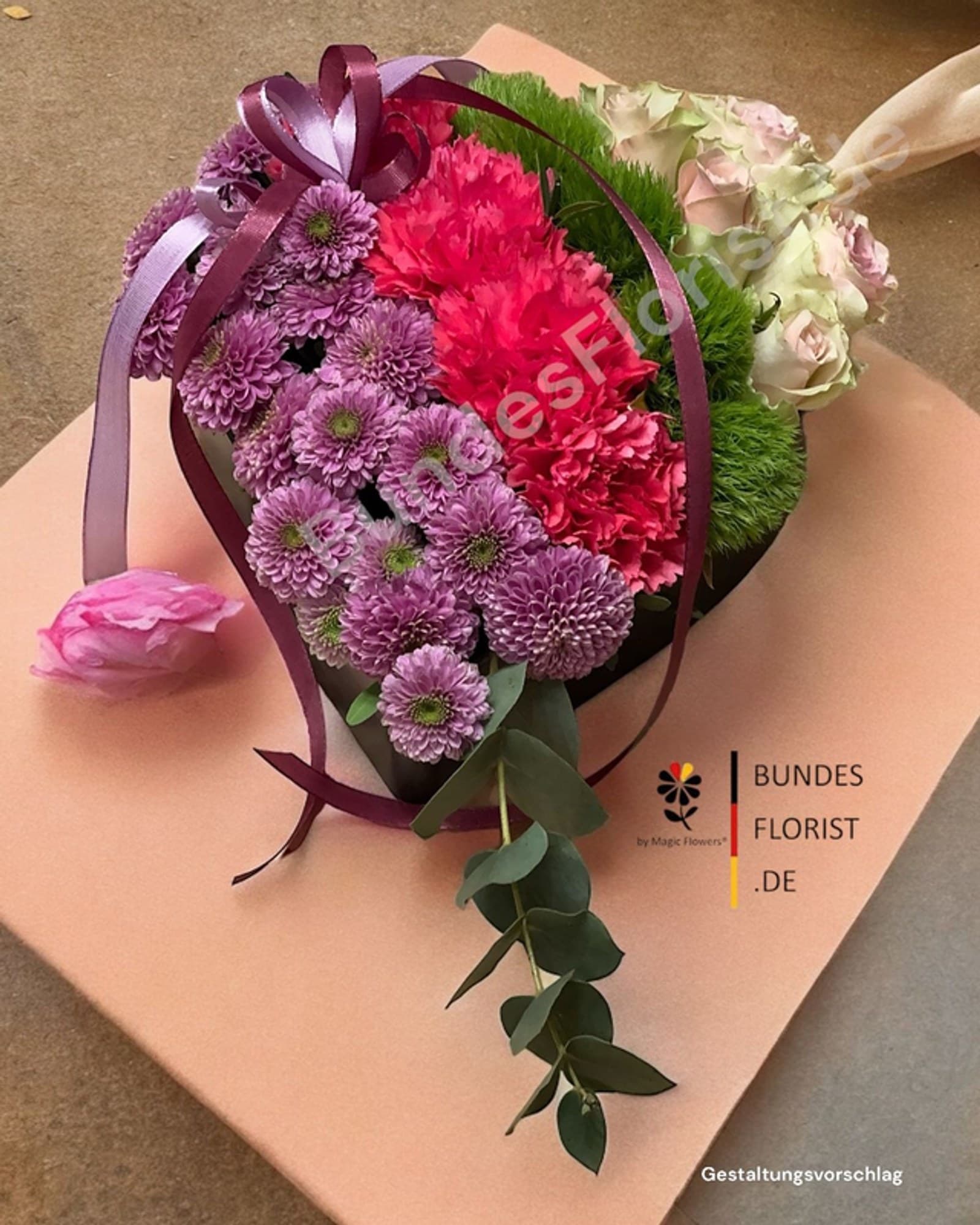 Blumengesteck „Herzschlag der Liebe“