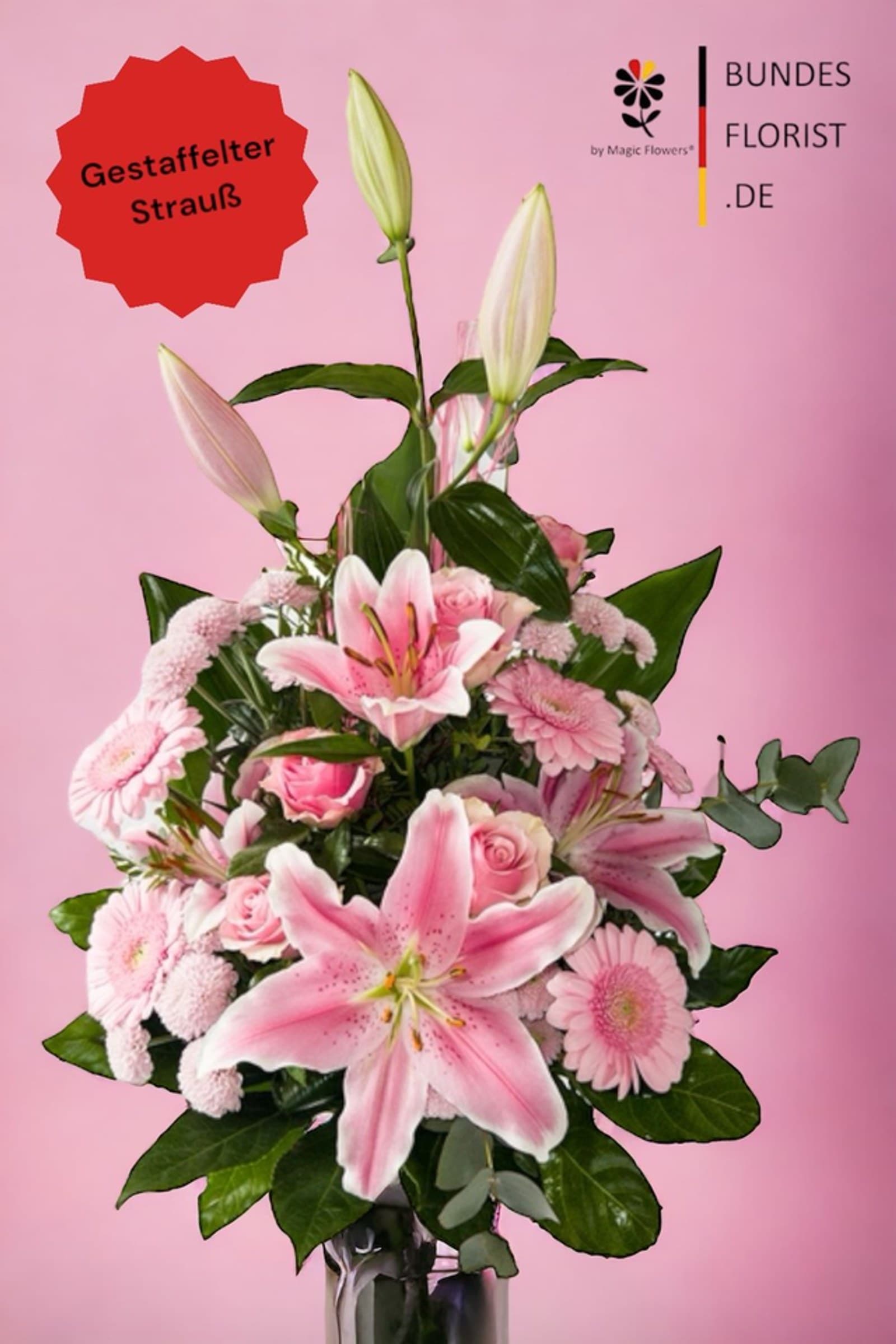 Blumenstrauß „Rosa Leidenschaft“