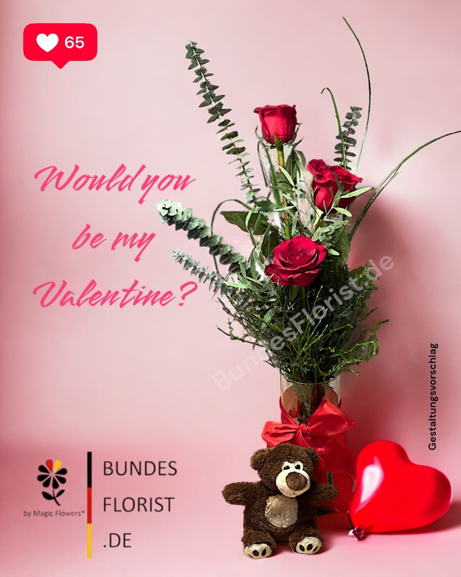 Blumenstrauß „Teddy Love“