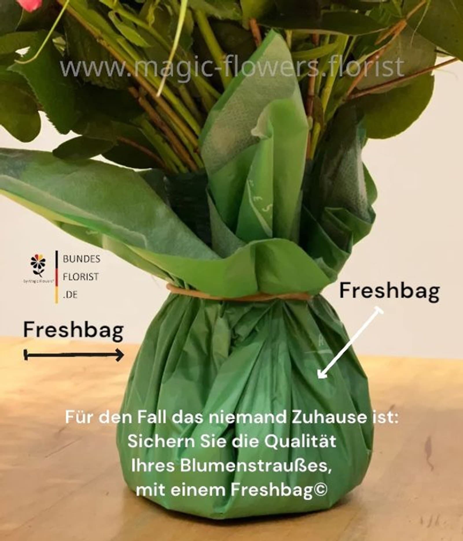 Freshbag©  oder Glasvase