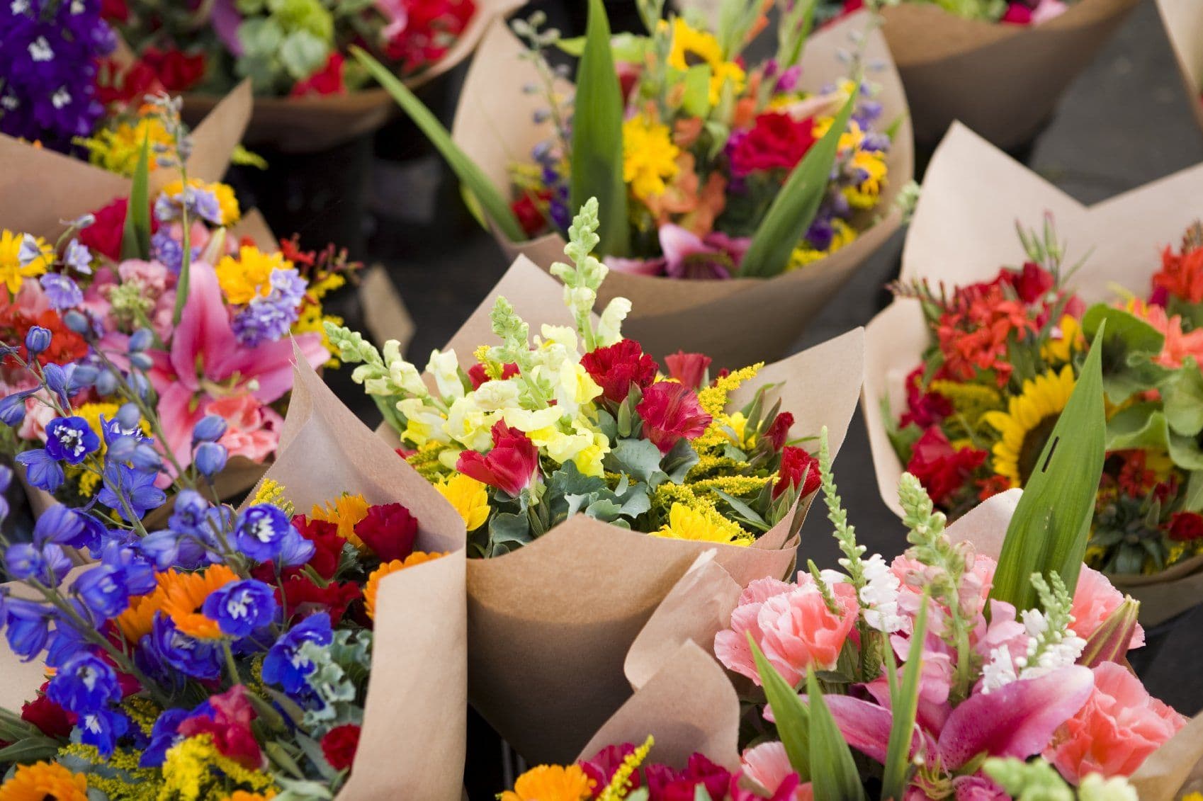 Frischer Blumenstrauß im Abonnement